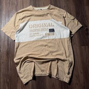 Southpole Kids Original Supply T-Shirt Size XL Tan Beige Short‎ Sleeve